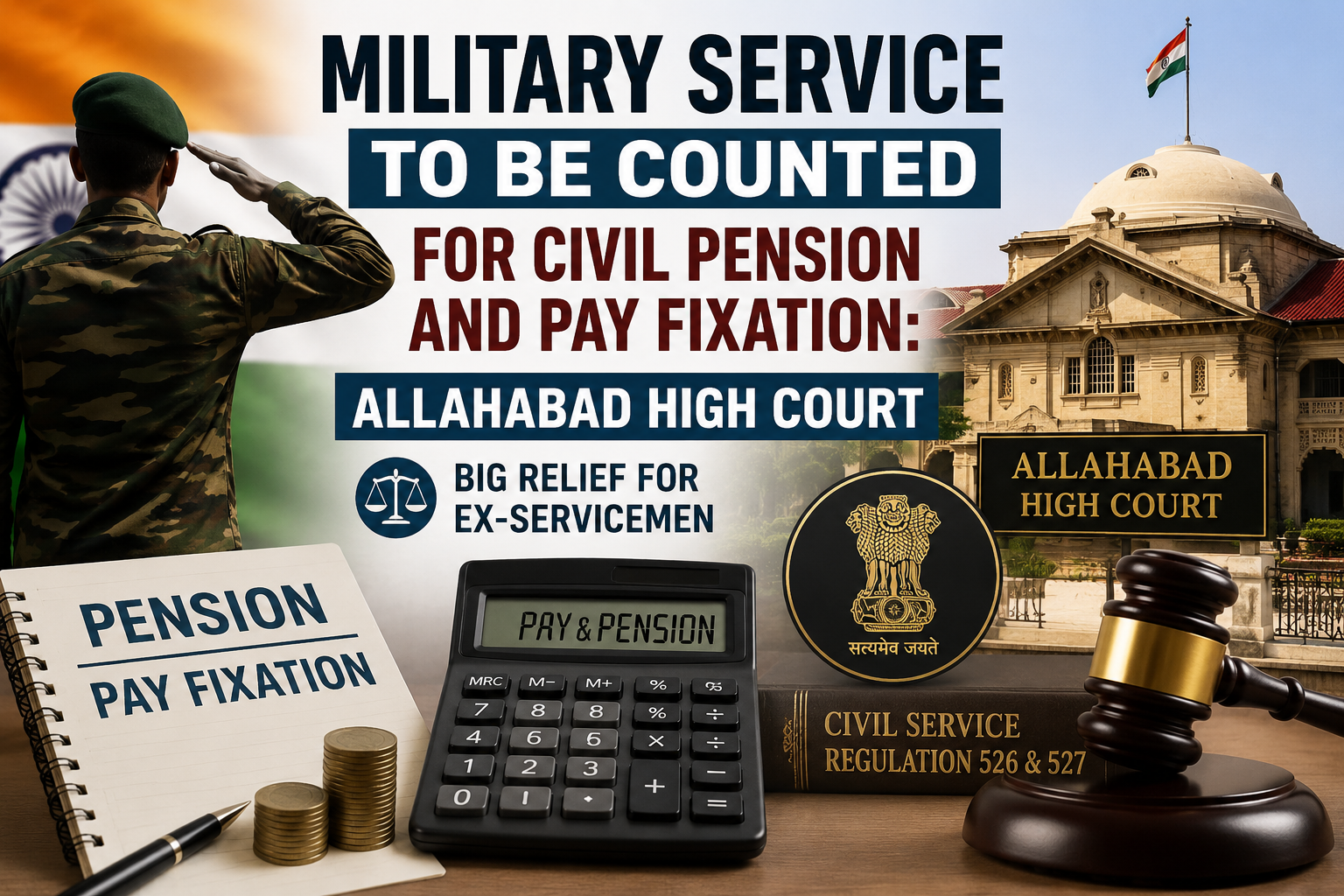 Military Service to Be Counted for Civil Pension and Pay Fixation: Allahabad High Court