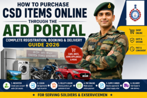 CSD AFD Portal booking process