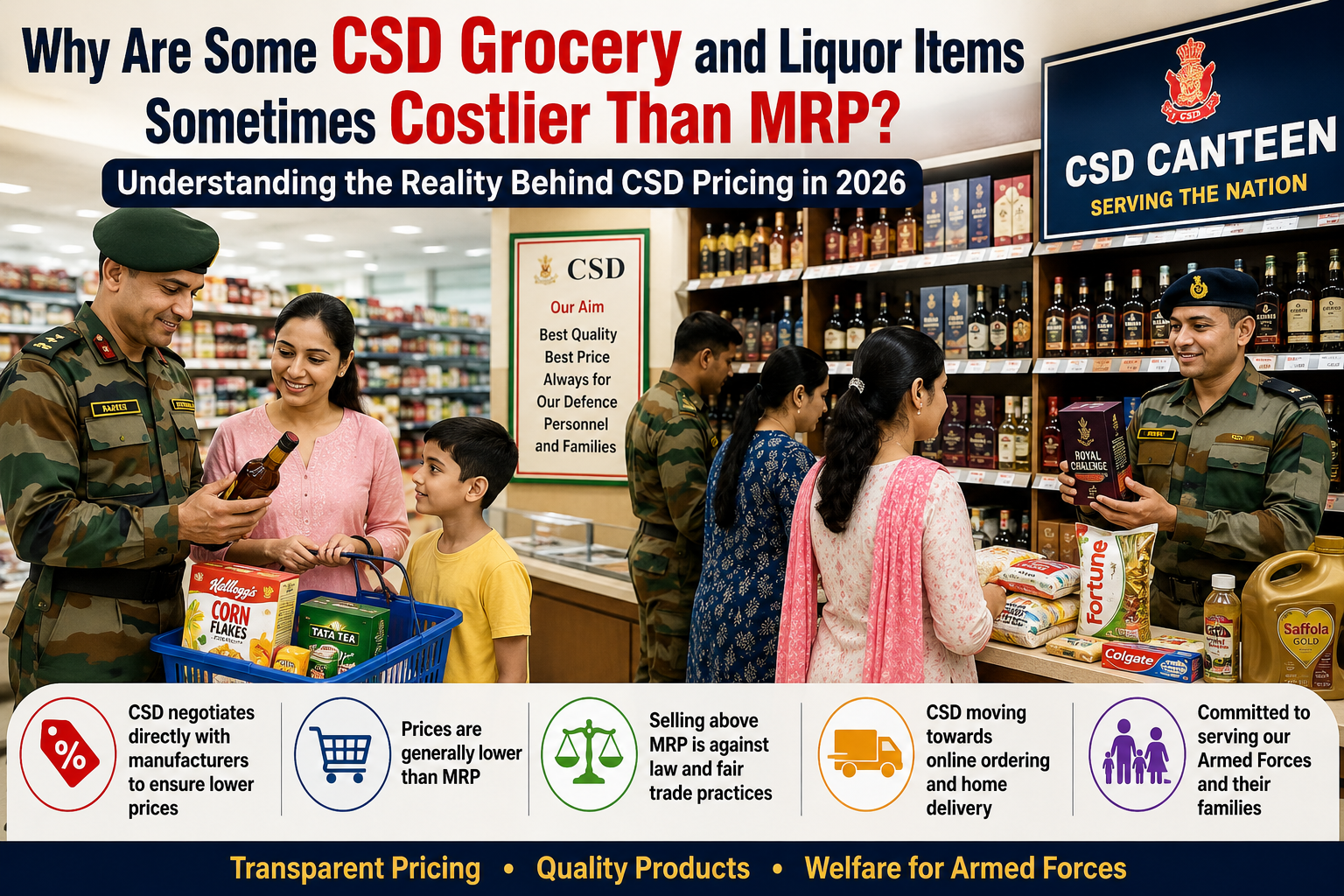 Why Are Some CSD Grocery and Liquor Items Sometimes Costlier Than MRP? Understanding the Reality Behind CSD Pricing in 2026
