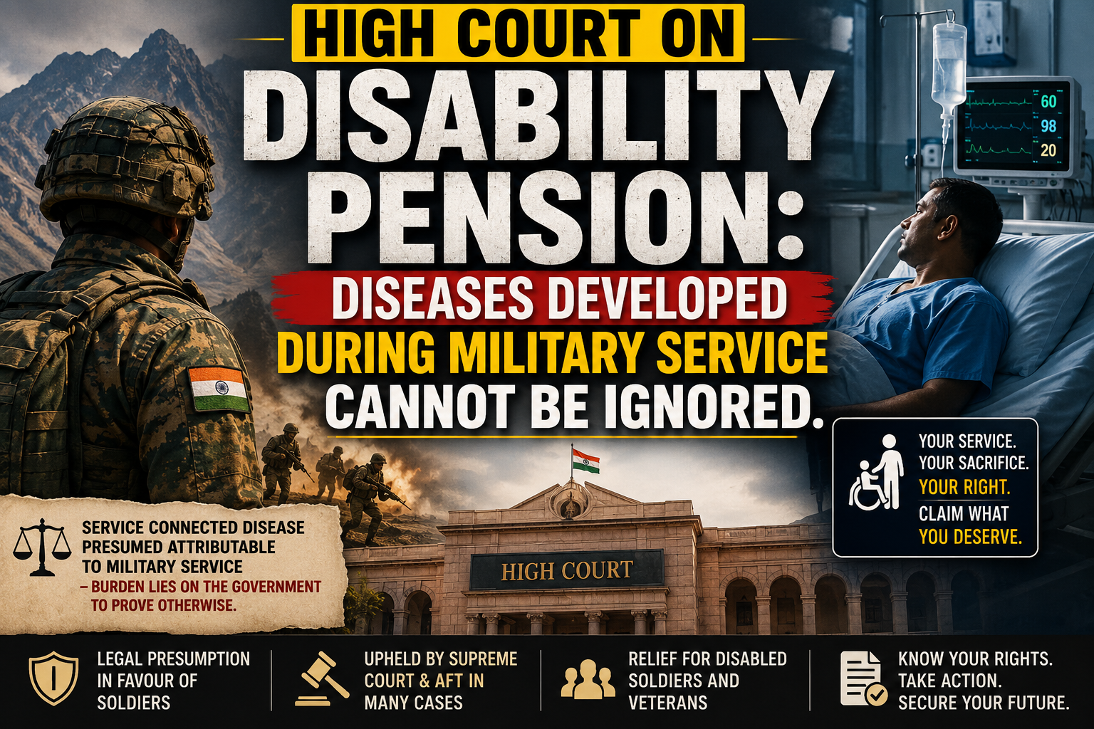 High Court on Disability Pension: Diseases Developed During Military Service Cannot Be Ignored