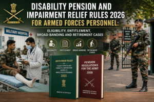 Disability Pension and Impairment Relief Rules 2026 for Armed Forces Personnel: Eligibility, Entitlement, Broad-Banding and Retirement Cases