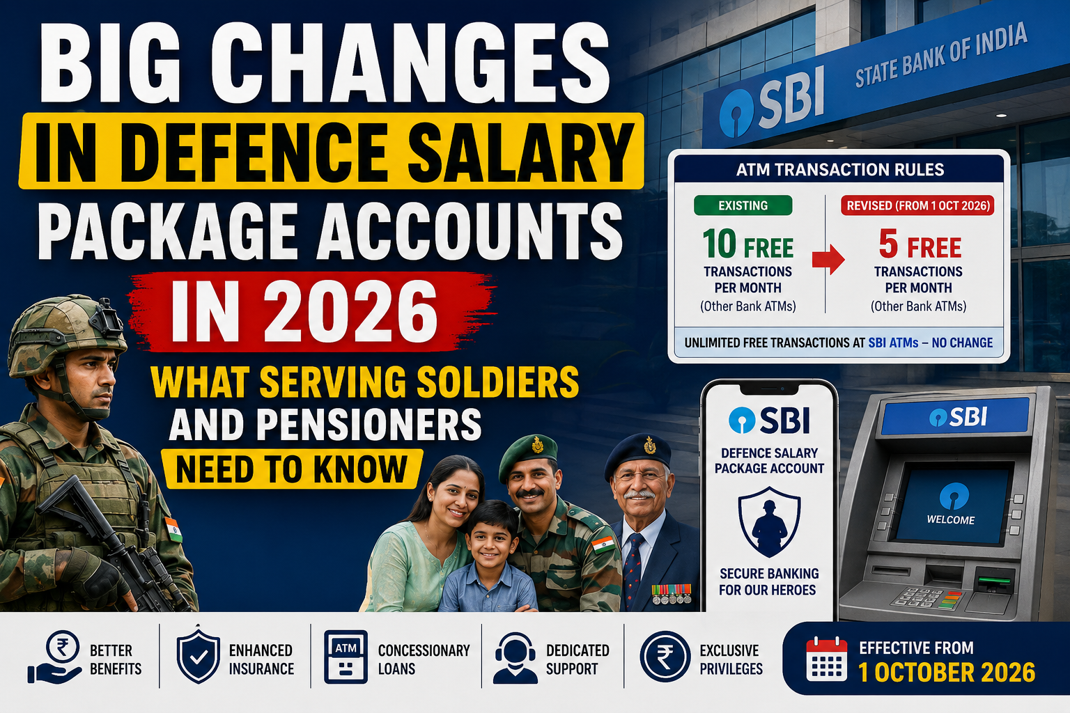 Big Changes in Defence Salary Package Accounts in 2026 : What Serving Soldiers and Pensioners Need to Know
