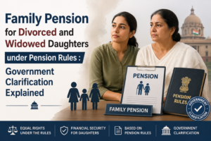 Family Pension for Divorced and Widowed Daughters under Pension Rules : Government Clarification Explained