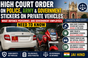 High Court Order on Police, Army & Government Stickers on Private Vehicles: What Defence Personnel and Government Employees Need to Know