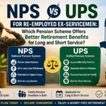 NPS vs UPS for re-employed ex-servicemen: Compare pension, lump sum benefits, gratuity, family pension, and retirement income after 20 years of civil service. Find out which option is better in 2026.