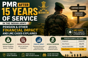 PMR after 15 Years of Service in the Indian Army: Pension & other Financial Impact and LMC Cases Explained