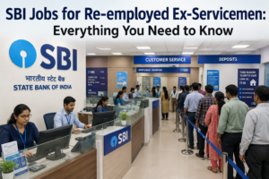 sbi jobs for exservicemen