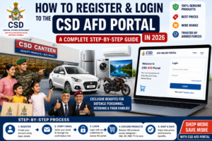 How to register CSD online purchase afd portal