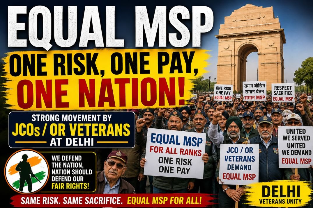 Equal MSP will be granted by 8th Pay Commission ?  Strong Support for JCOs/OR, Will Equal Military Service Pay Become RealityEver ?