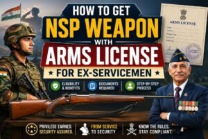Process of NSP Weapon Arms License for Exservicemen