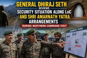 General Dhiraj Seth Reviews Security Situation Along LoC and Shri Amarnath Yatra Arrangements During Northern Command Visit