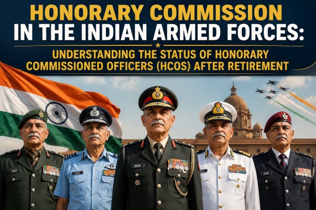 honorary commisssion correct use of rank