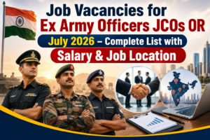 job vacancy for Exservicemen