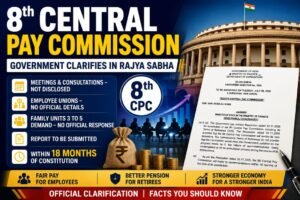 8th CPC Rajya sabha reply