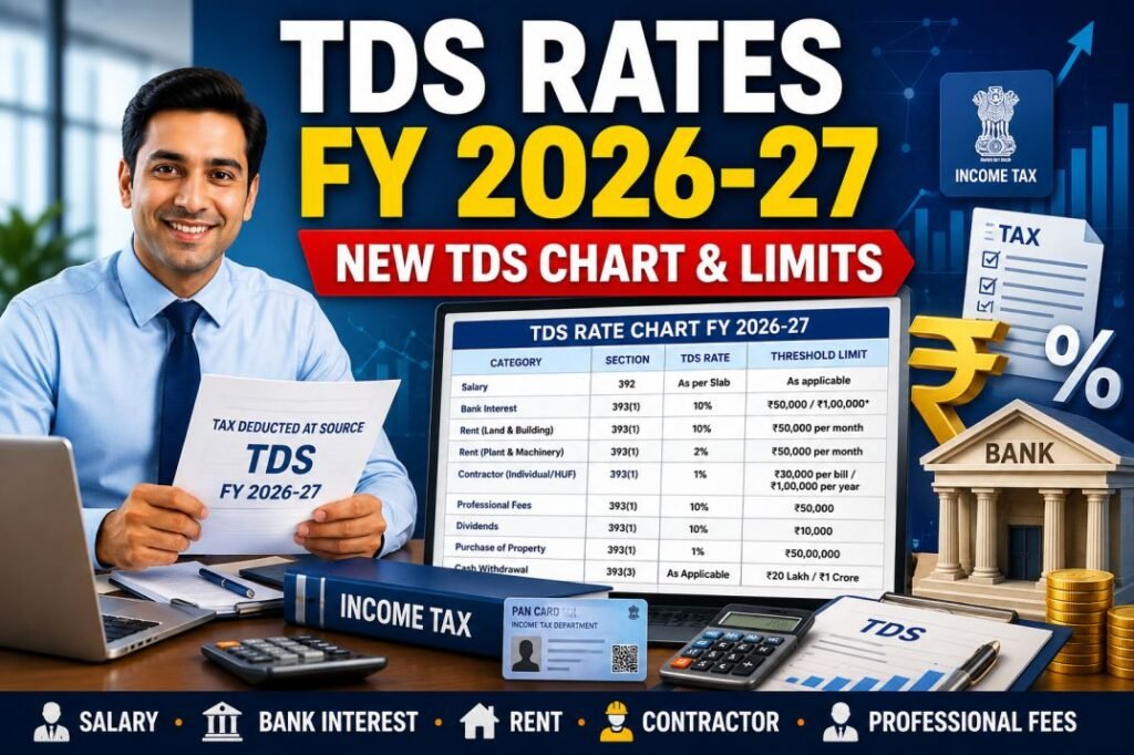tds rate for fy 2026 27