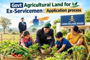Agricultural Land Settlement for Ex-Servicemen: A Long-Term Livelihood Proposal for Veterans Across India 3 Govt agriculture land for exservicemen