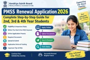 PMSS Renewal application process