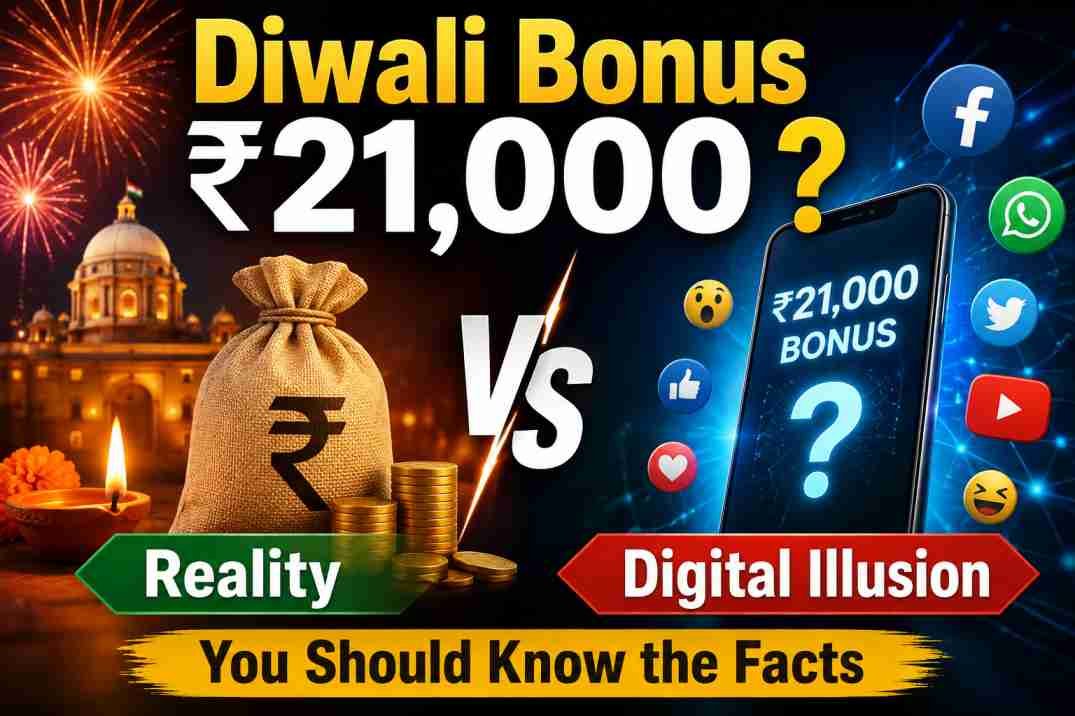 Diwali Bonus ₹21,000 ? Reality Vs Digital Illusion – You Should Know the Facts