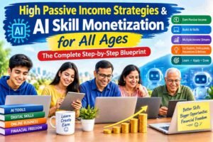 High Passive Income Strategies & AI Skill Monetization for All ages : The Complete Step-by-Step Blueprint