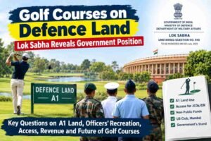 Golf course on defence land