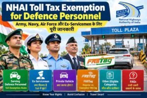 toll tax exemption for army navy air force